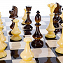 Шахматный ларец с янтарными фигурами "Царский" 48х48 см, фотография 8. Интернет-магазин ЛАВКА ПОДАРКОВ